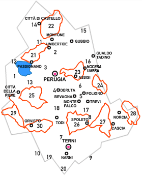 Mappa Itinerari Difficili