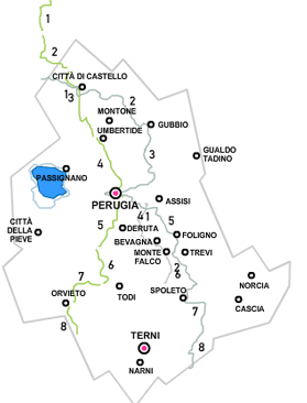 Mappa Itinerari Difficili
