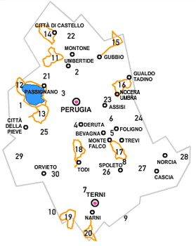 Mappa Itinerari Medi
